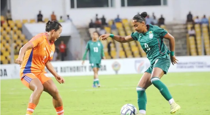 ৩-১ গোলে হেরে হ্যাটট্রিক শিরোপার স্বপ্নভঙ্গ ঋতুপর্নাদের
